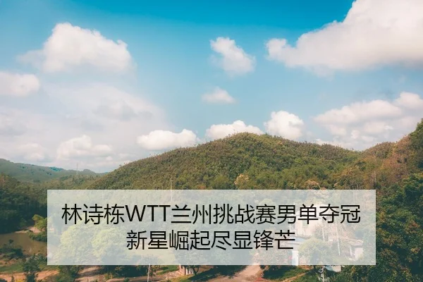 林诗栋WTT兰州挑战赛男单夺冠 新星崛起尽显锋芒